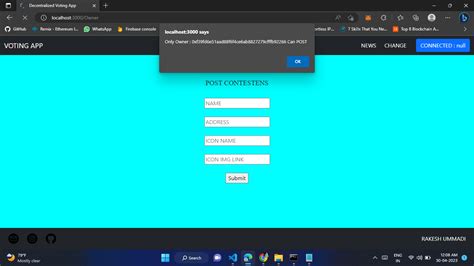 Metamask: Only the owner of the contract can update the smart contract - Solidity